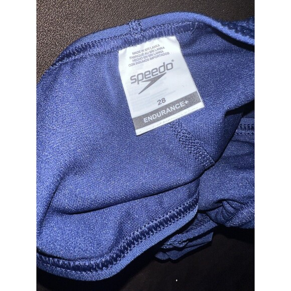 Speedo Swimsuit Womens Sz 2/28 Endurance+ Team Practice Competition Blue New - Picture 4 of 6